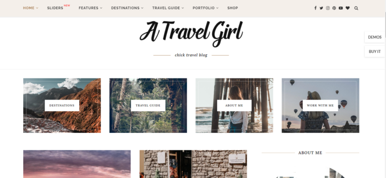 travel theme for WordPress websites