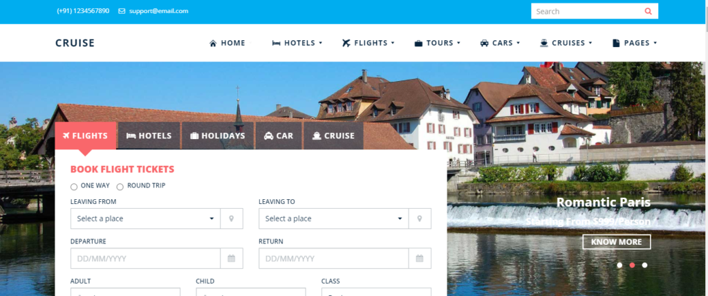 Cruise - Travel Agency WordPress Theme