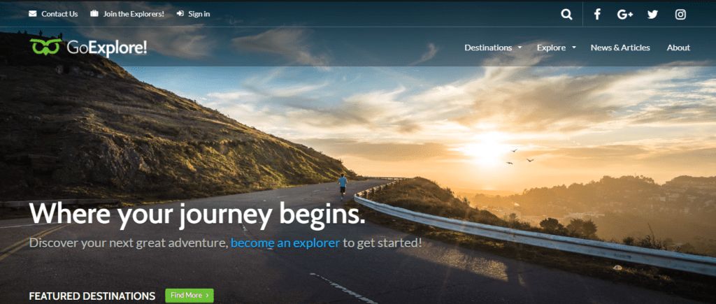 GoExplore Best Travel Agency WordPress Theme