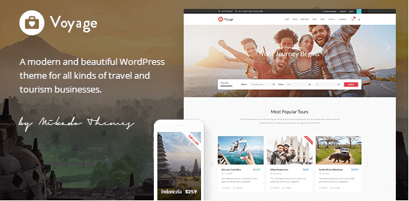 Travel agency WordPress Theme